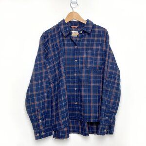 Marmot Boyfriend Flannel Shirt - Blue